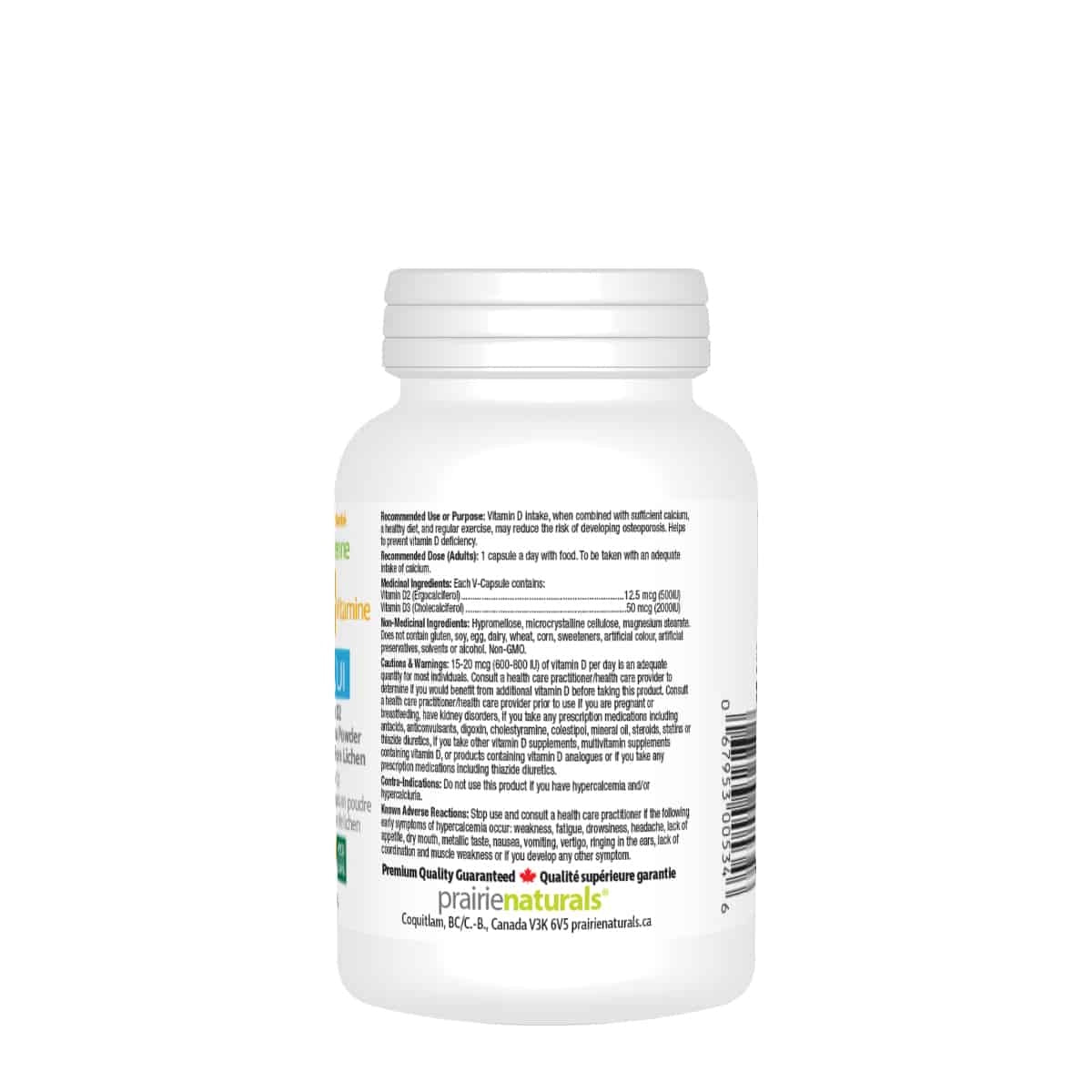 Prairie Naturals - Vitamin D3 2500IU