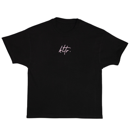 KLTR Black Tee Baby Pink