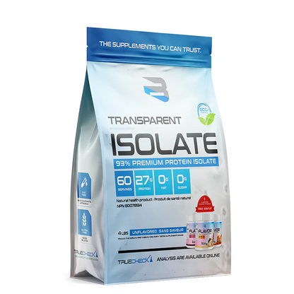 Believe Transparent Isolate 4LB Unflavored
